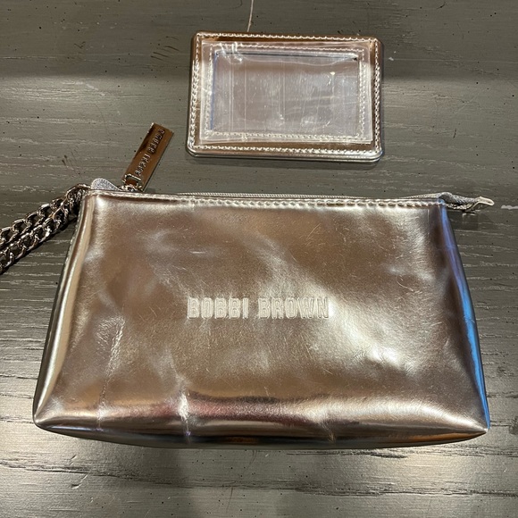 NWOT Bobbi Brown Metallic Eyeglasses Sunglasses Case Zip Pouch - Picture 2 of 9